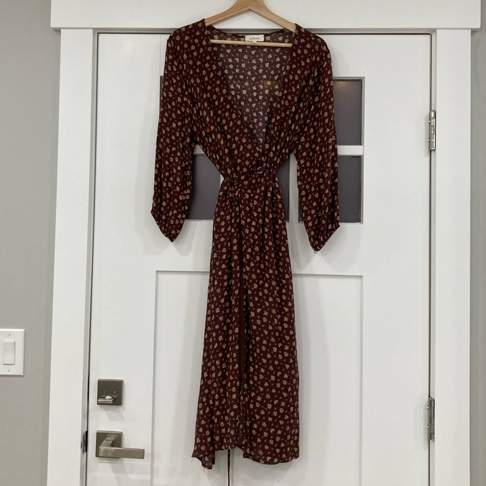 Floral wrap dress